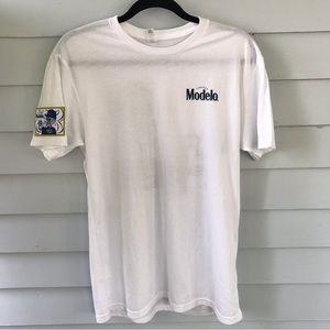 Cerveza Modelo Detroit men’s T shirt skull patch Medium